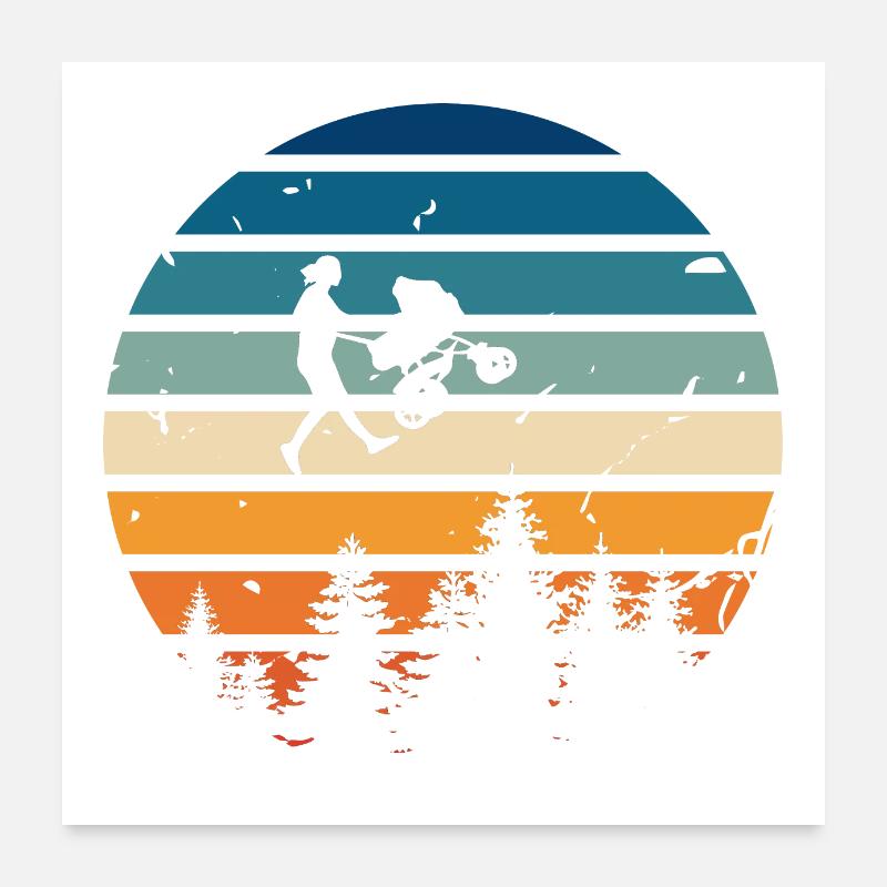 Retro-Mama Poster 60x60 cm