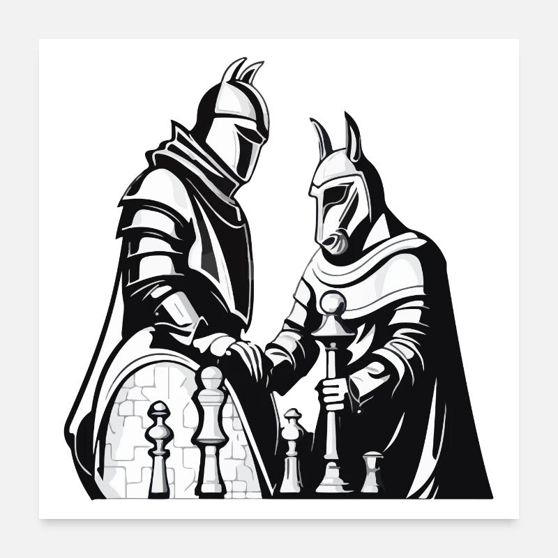 Crazy and horseman Poster 24" x 24" (60x60 cm)