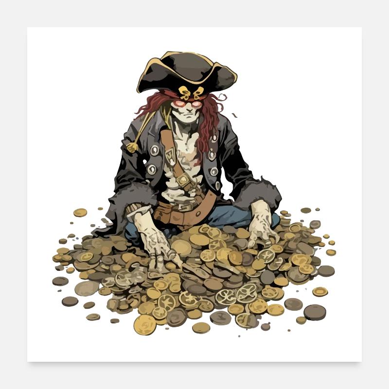 Raph the Pirate Poster 24" x 24" (60x60 cm)