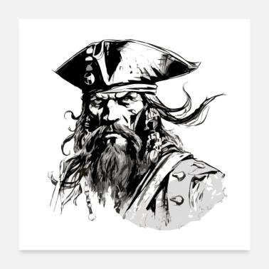 Jack il pirata Poster 60x60 cm