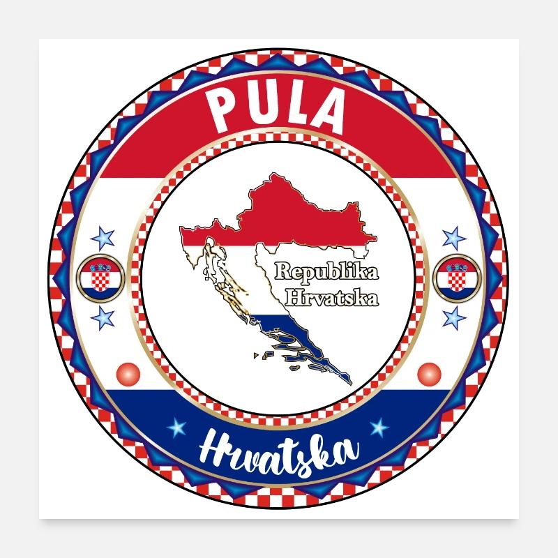 Pula Kroatien Republika Hrvatska Poster 60x60 cm