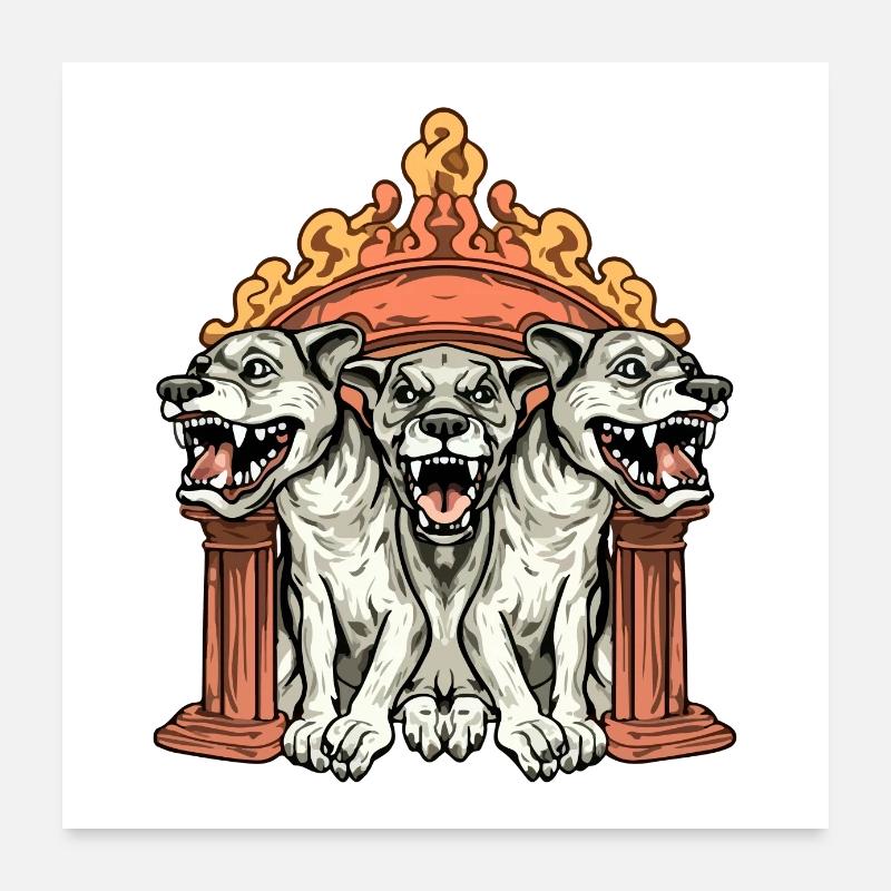 Hellhounds Poster 24" x 24" (60x60 cm)