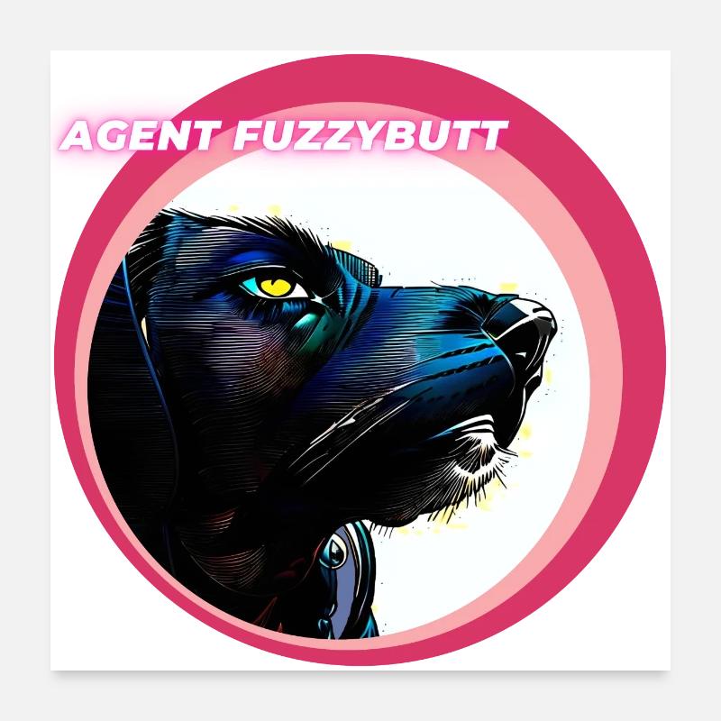 Agent Fuzzybutt Poster 24" x 24" (60x60 cm)