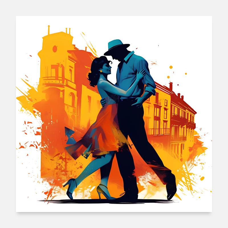 Dancing is a form of expression Poster 24" x 24" (60x60 cm)