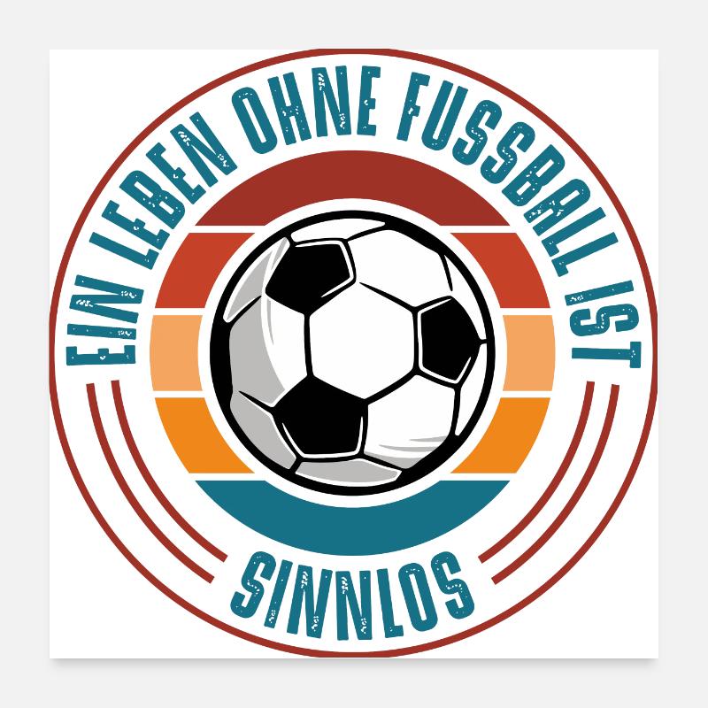 Fussball Poster 60x60 cm