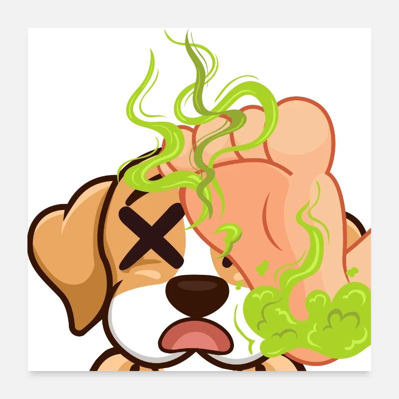 McDevs Stinkefuss Poster 60x60 cm