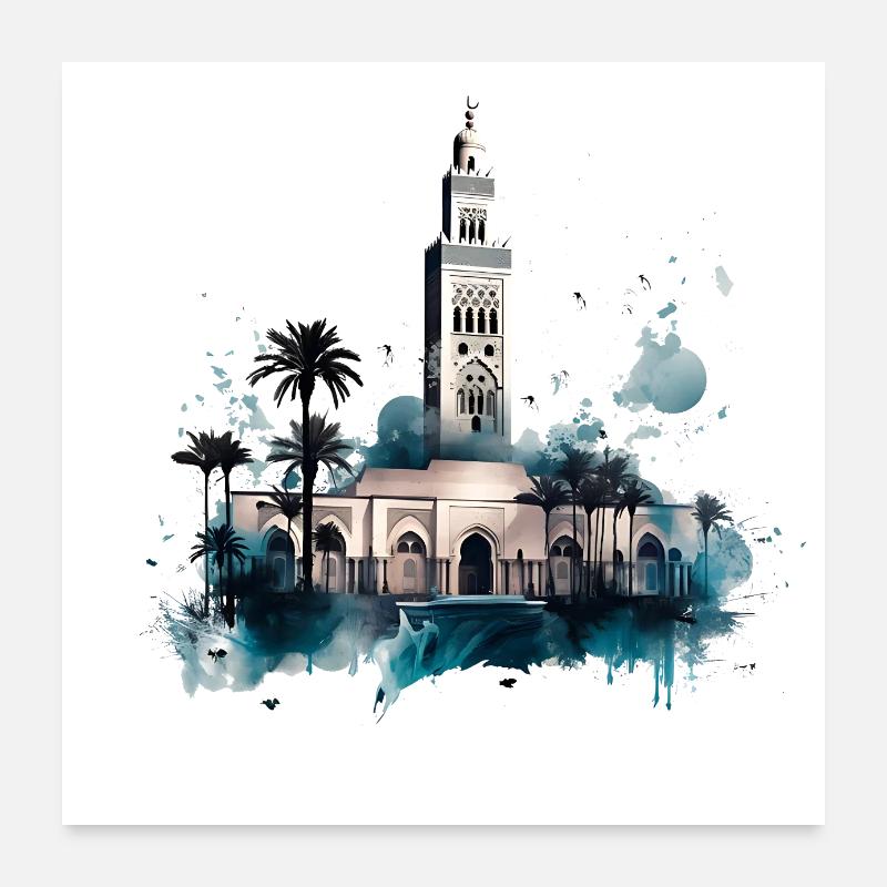 Marrakech has a magnificent architecture Poster 24" x 24" (60x60 cm)