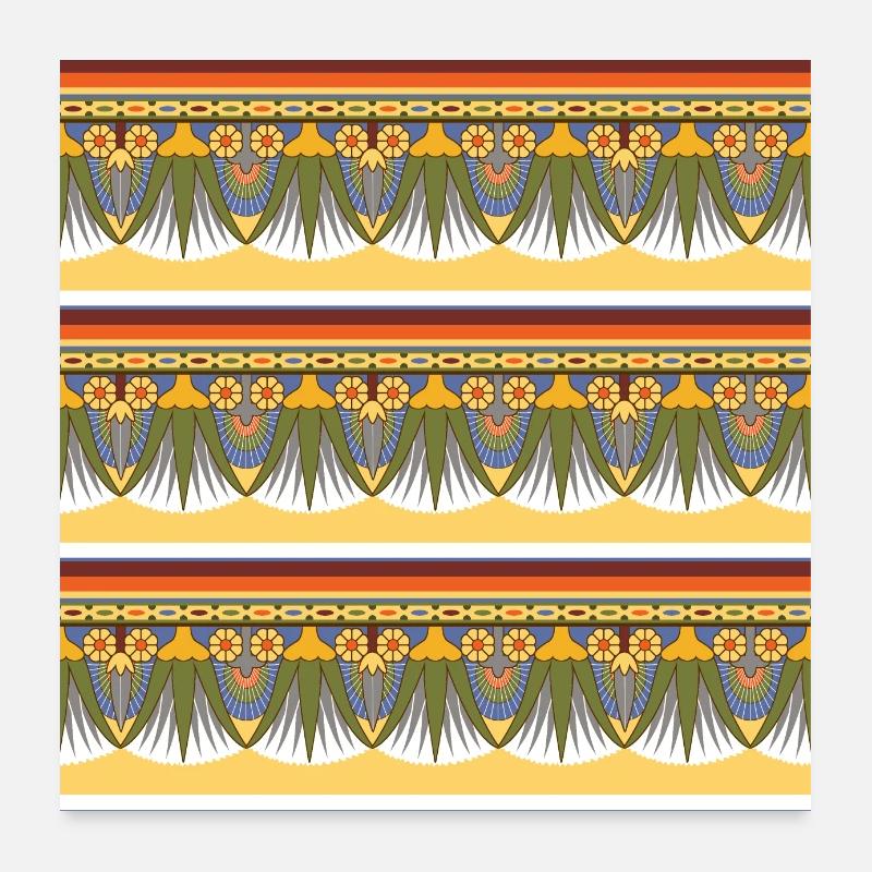 EGYPTIAN Pattern VII Poster 24" x 24" (60x60 cm)