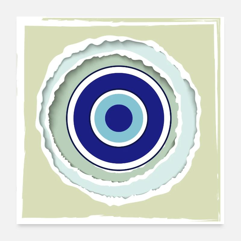 oeil de protection fun fun fun Poster 60 x 60 cm