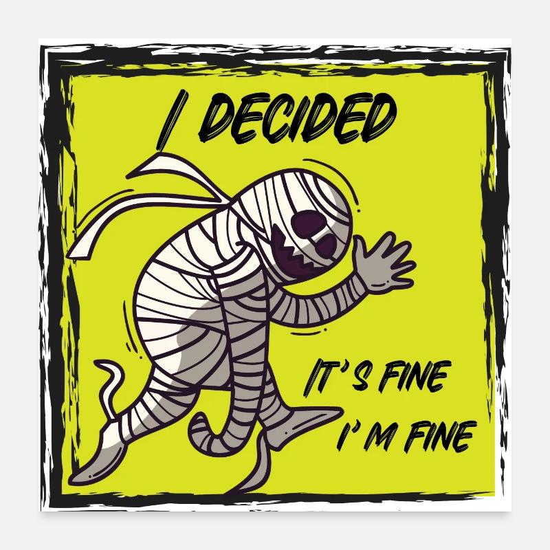 Je vais bien Poster 60 x 60 cm