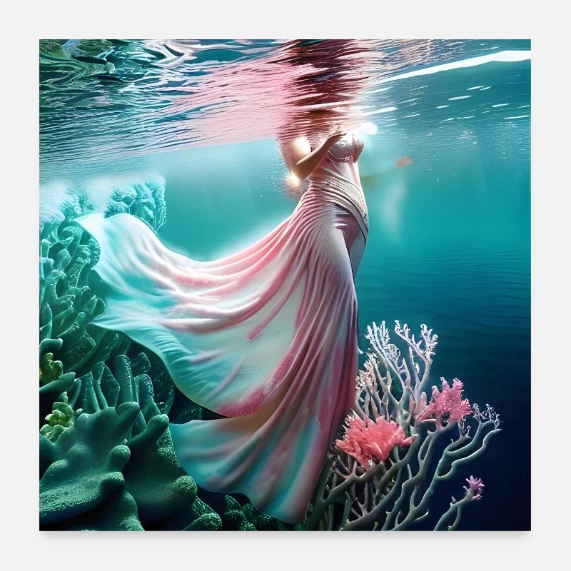 Marine life Poster 24" x 24" (60x60 cm)
