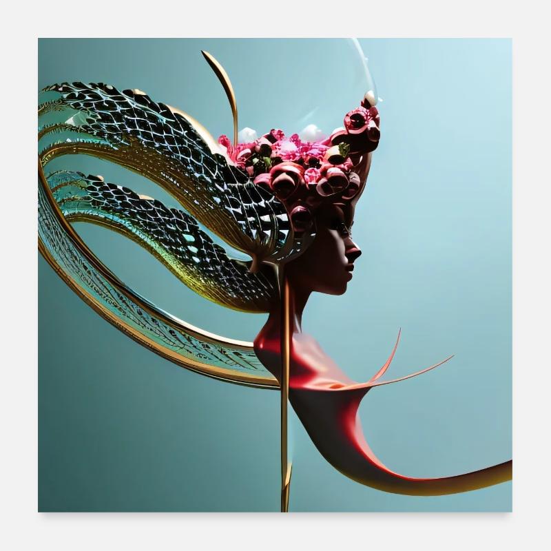 Buste enchanteur Poster 60 x 60 cm