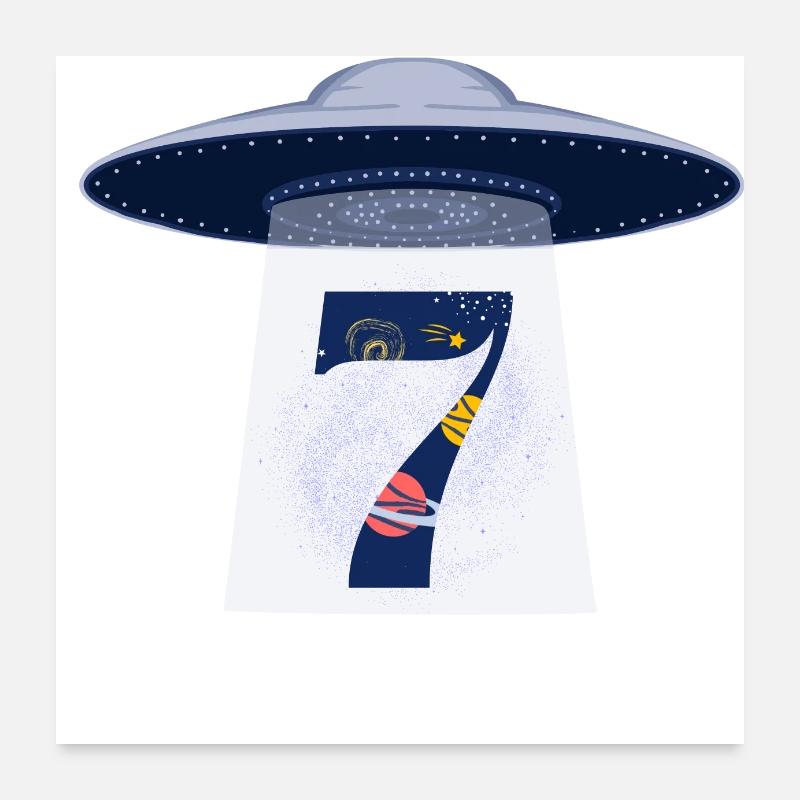 7th Anniversary UFO Attack Poster 24" x 24" (60x60 cm)