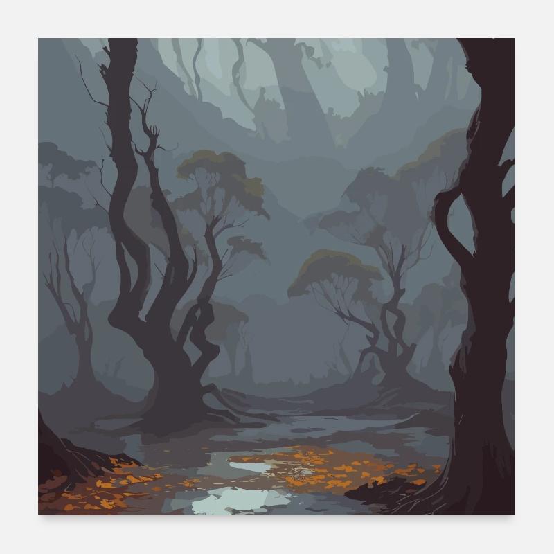 Autumn Forest Poster 24" x 24" (60x60 cm)