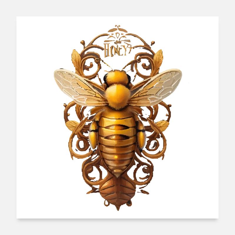 Abeille Poster 60 x 60 cm