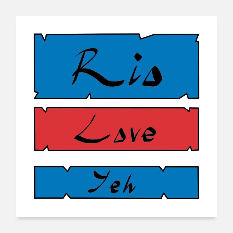 Rio Love Yeh Poster 60 x 60 cm