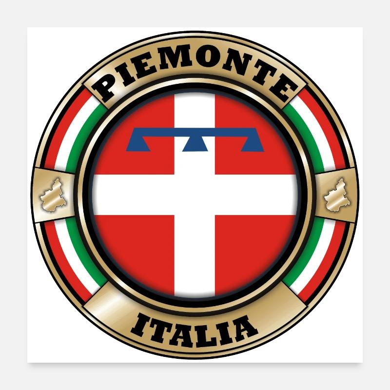 Piémont Italie Poster 60 x 60 cm