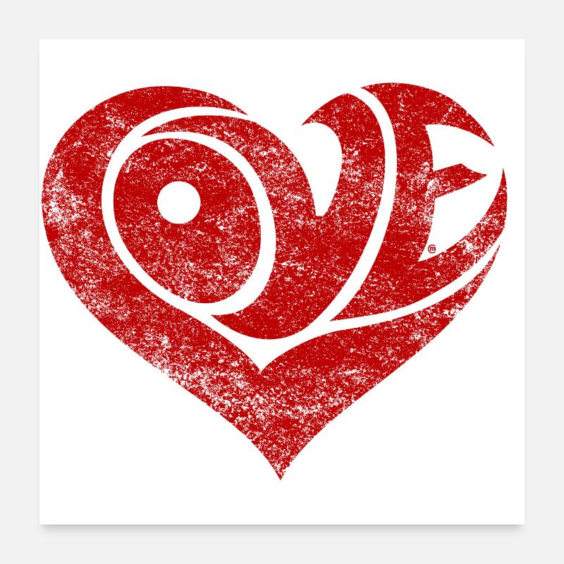 Love Heart Poster 60x60 cm