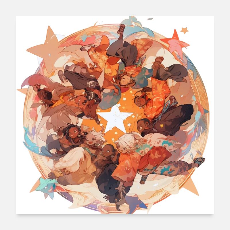 Melee Star Poster 24" x 24" (60x60 cm)