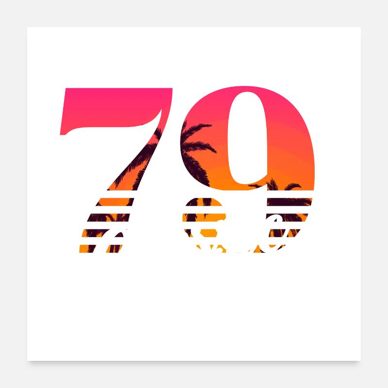 Vintage 1979-79e anniversaire Poster 60 x 60 cm