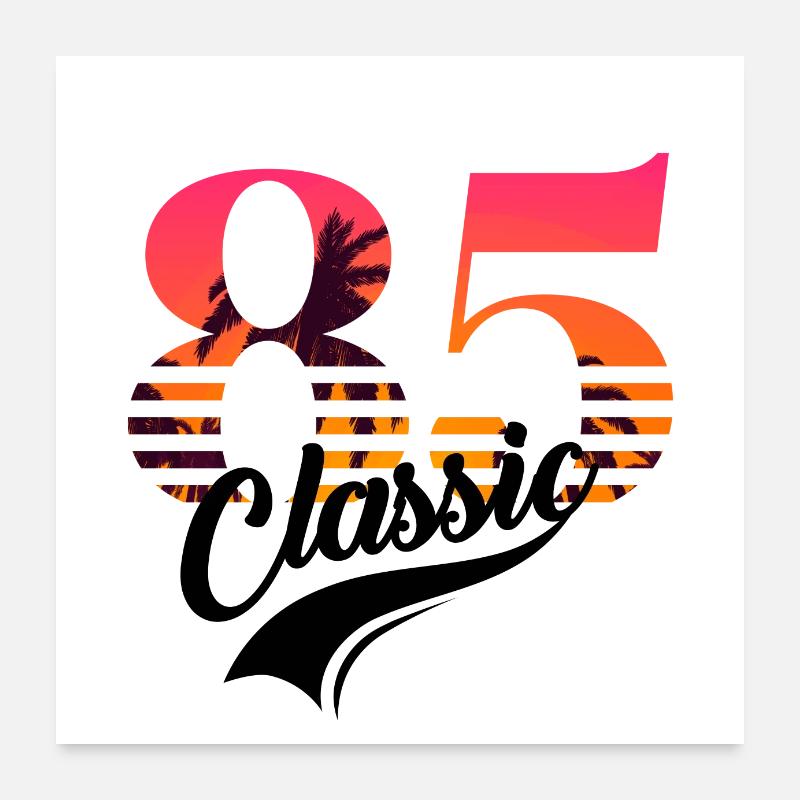 Vintage 1985-85e anniversaire Poster 60 x 60 cm