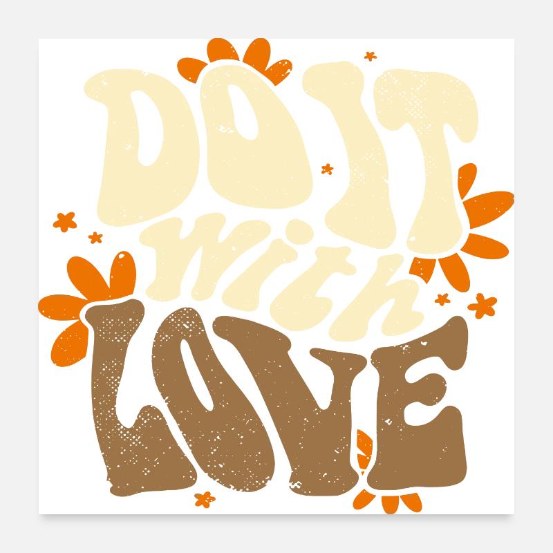 Do it with Love Poster 24" x 24" (60x60 cm)