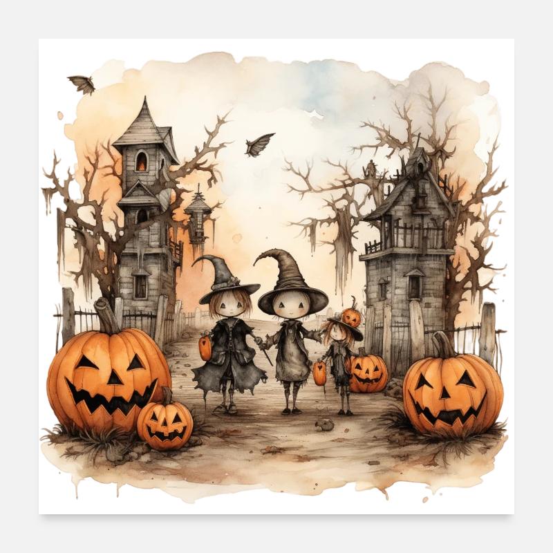 Pumpkin Kids Poster 60x60 cm