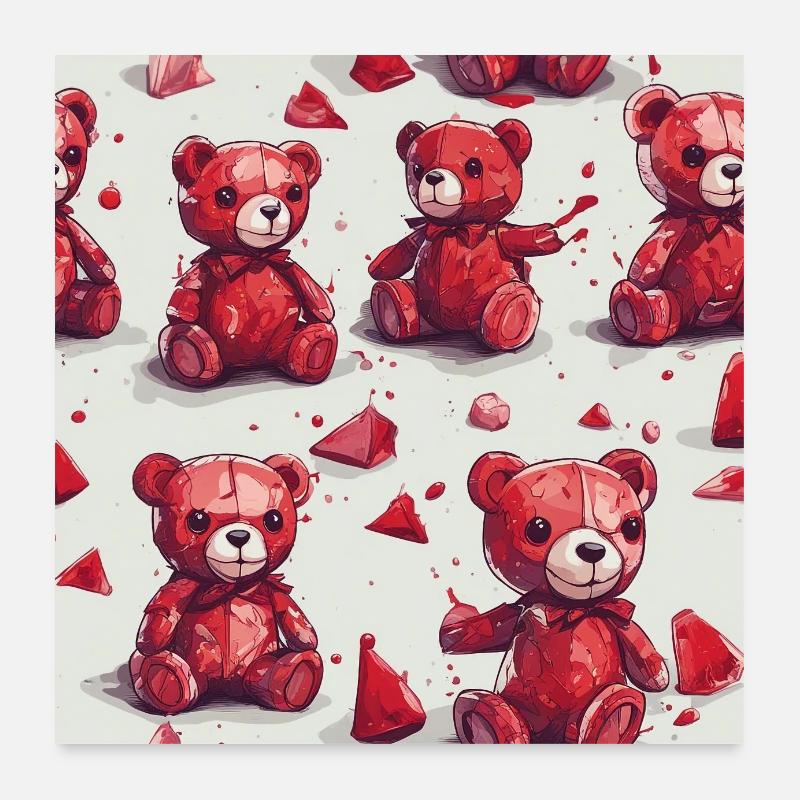 BELLE TEDDY Poster 60 x 60 cm