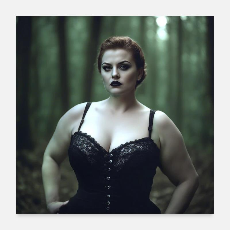 Vampire in the Woods - 3D Designed Poster 24" x 24" (60x60 cm)