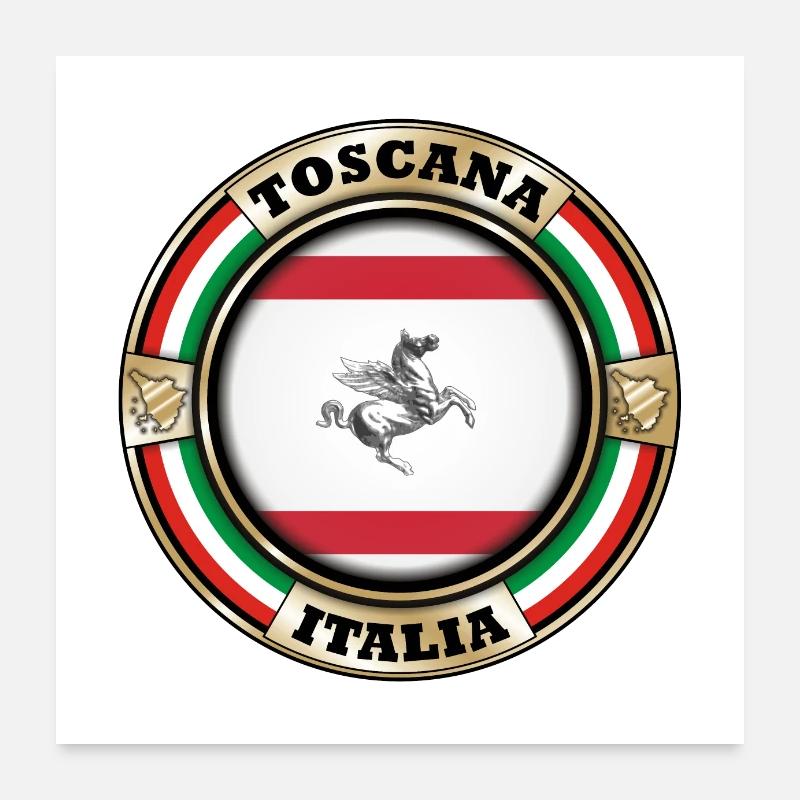 Toscane Italie Poster 60 x 60 cm