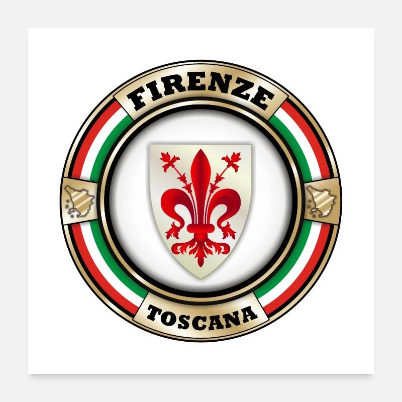 Florence Toscane Poster 60 x 60 cm