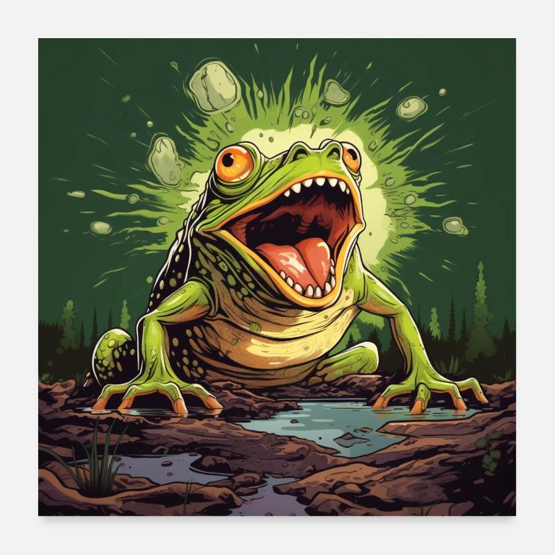 Screaming Frog Poster 24" x 24" (60x60 cm)