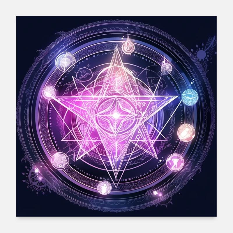 Astro-Stern Poster 60x60 cm