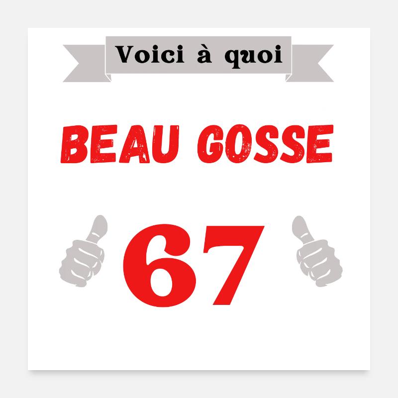 This Is What A Handsome 67-Year-Old Guy Looks Like Poster 24" x 24" (60x60 cm)