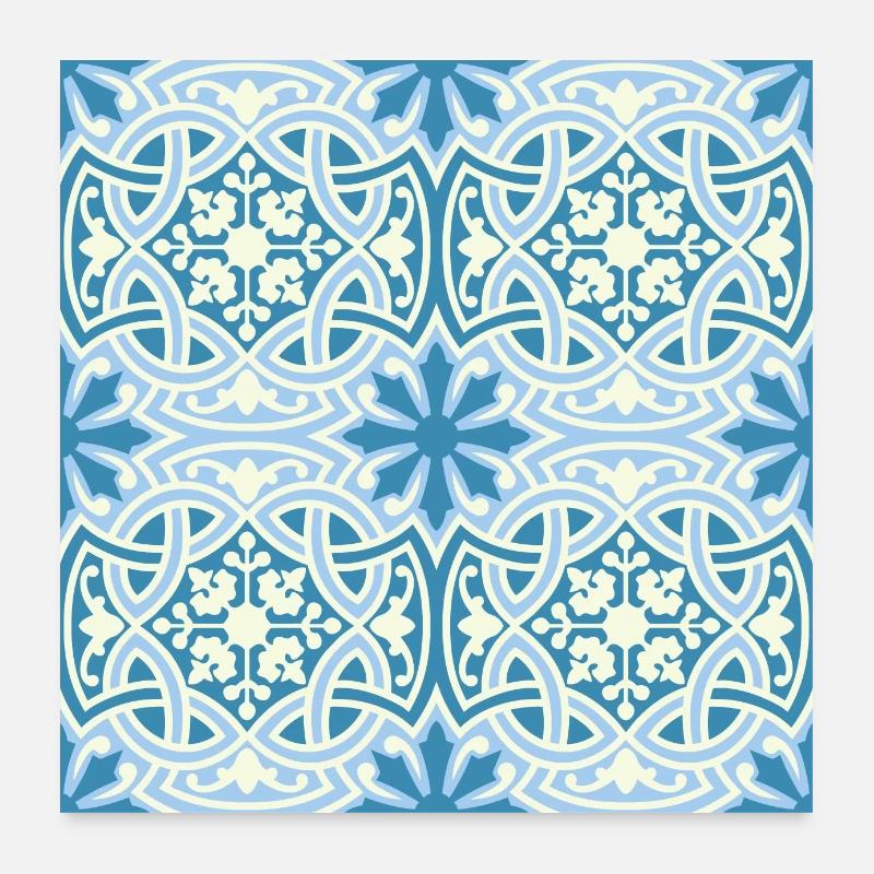 Andalusian Tiles 14 Poster 24" x 24" (60x60 cm)