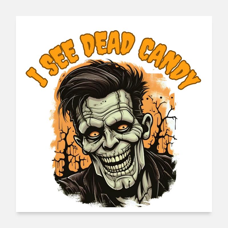 I SEE DEAD CANDY Poster 24" x 24" (60x60 cm)