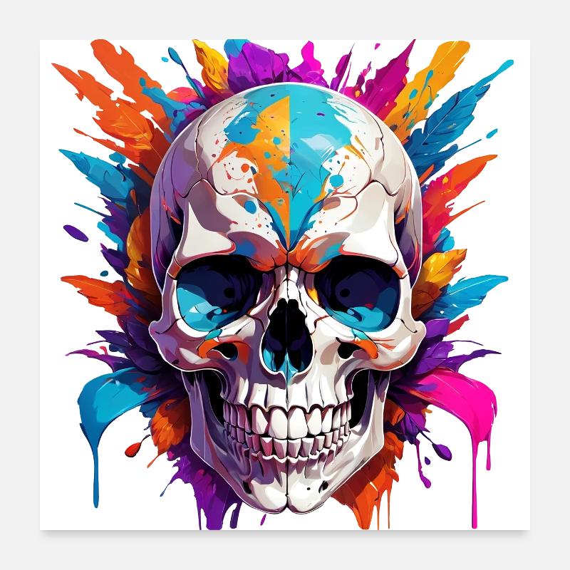 Skull Poster 60x60 cm