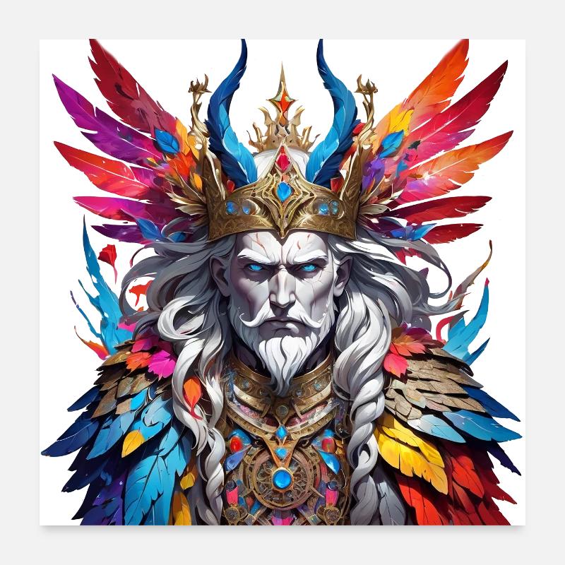 König Poster 60x60 cm