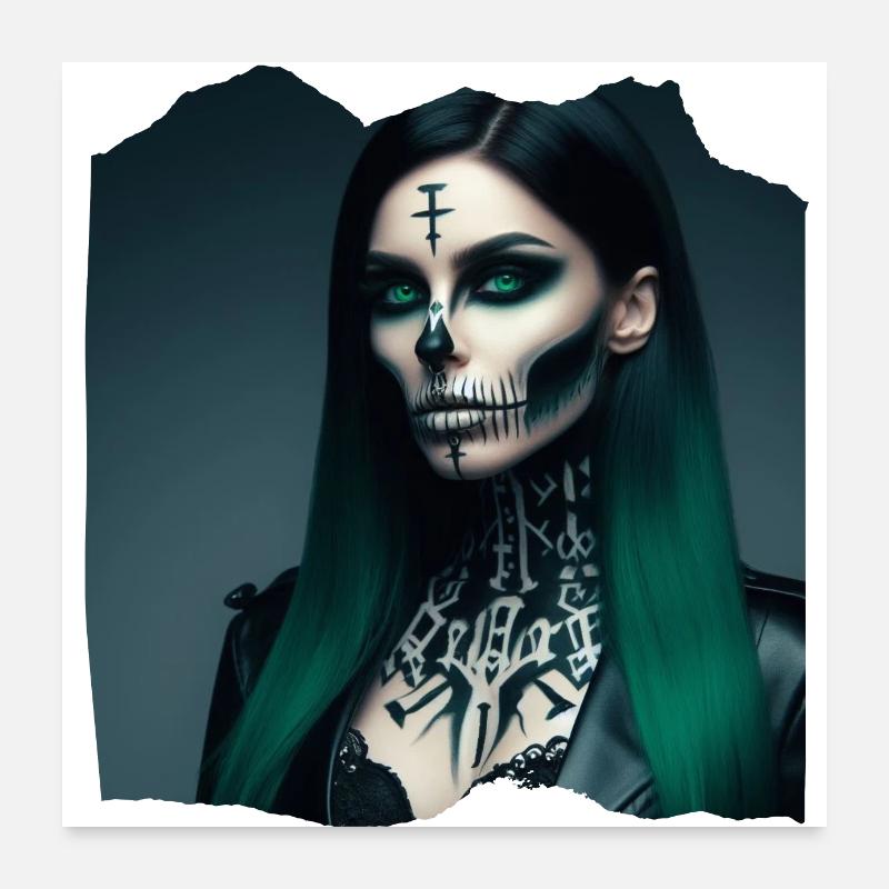Witch Macabre Dark Spooky Nightmare Signs Poster 24" x 24" (60x60 cm)