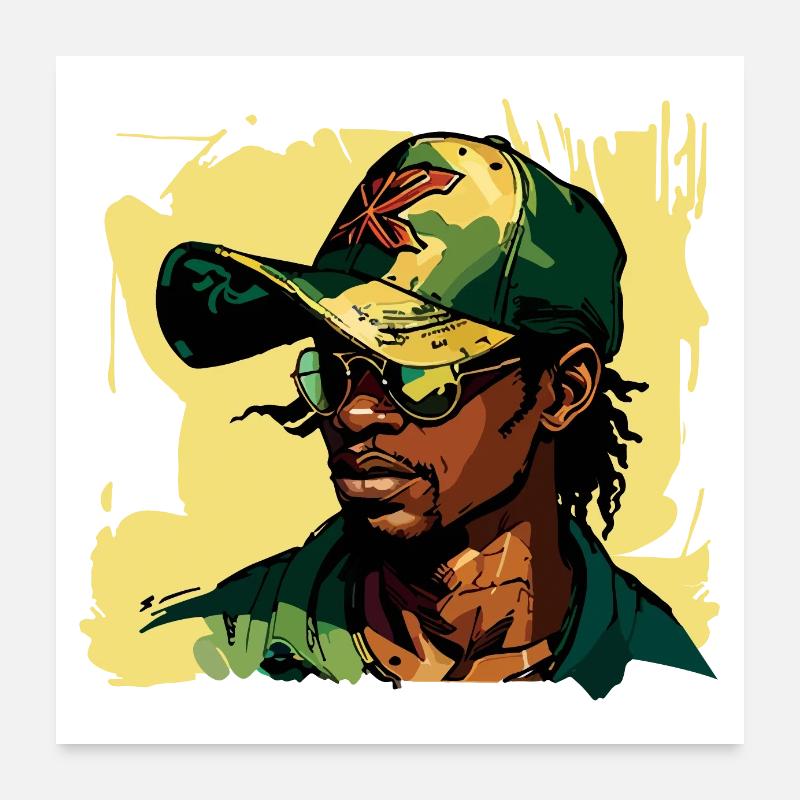 Military Guy Poster 24" x 24" (60x60 cm)