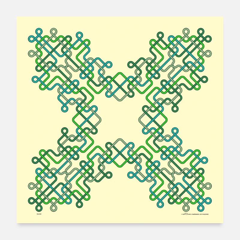 Quartet Poster 24" x 24" (60x60 cm)