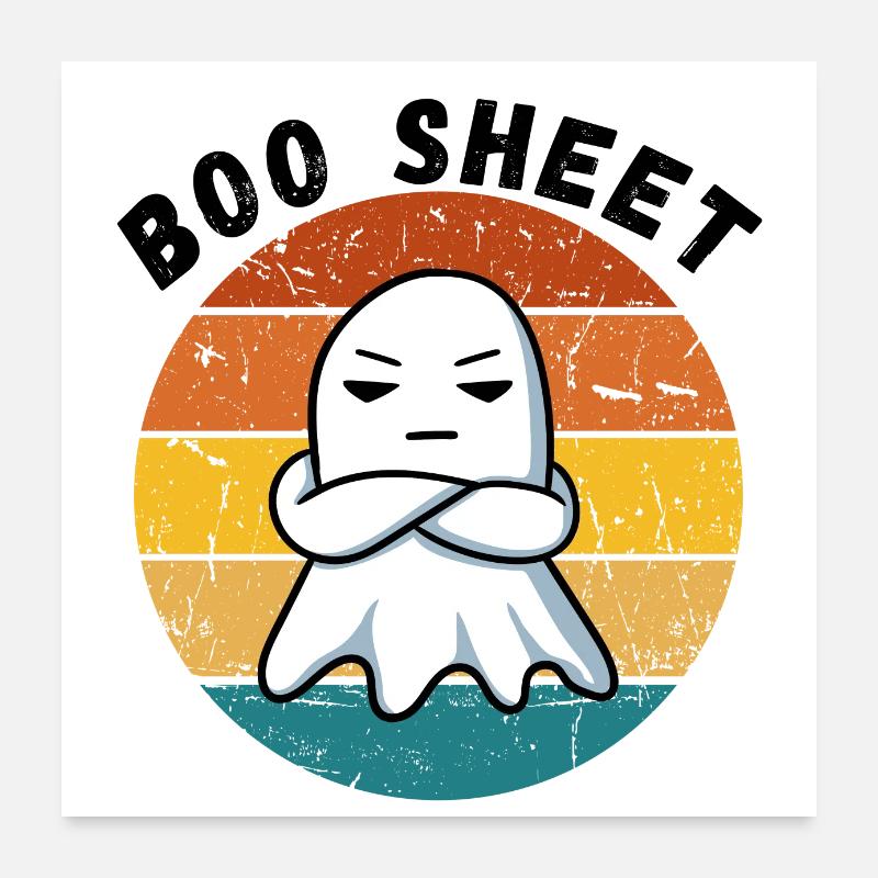 Boo sheet Poster 24" x 24" (60x60 cm)