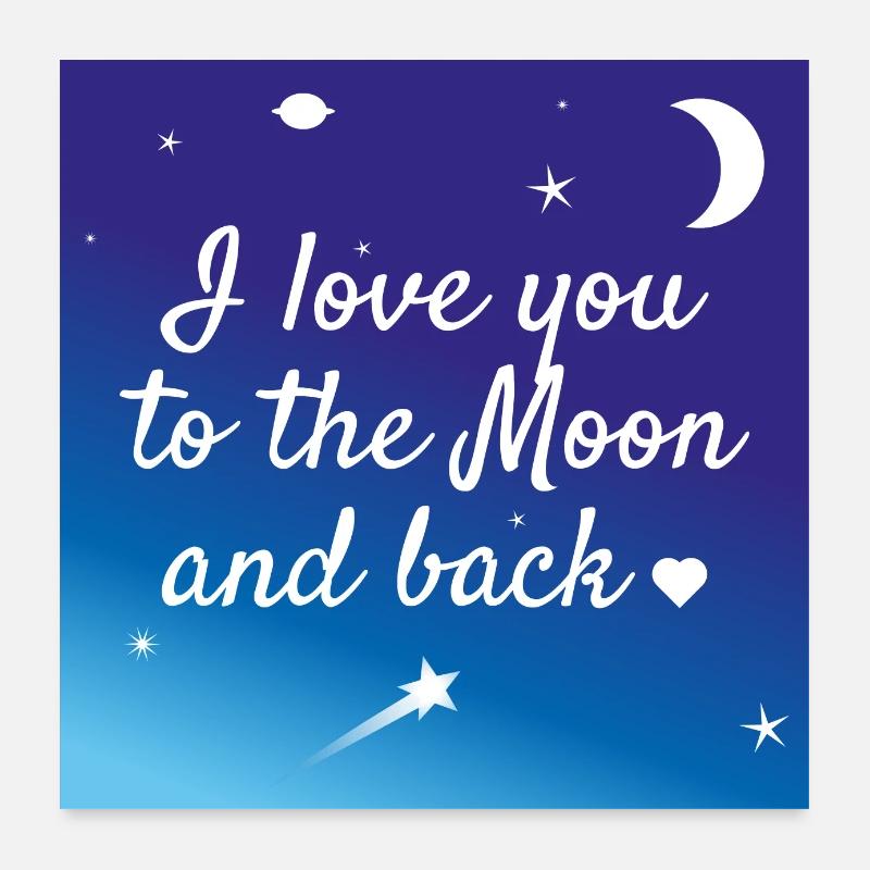 Mond Poster 60x60 cm