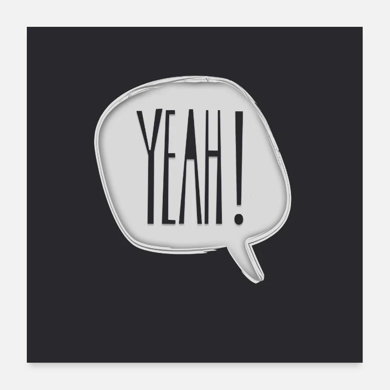 Oui Poster 60 x 60 cm