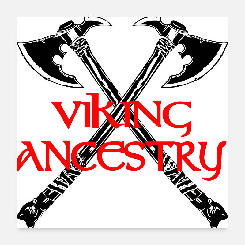 Ascendance viking Poster 60 x 60 cm