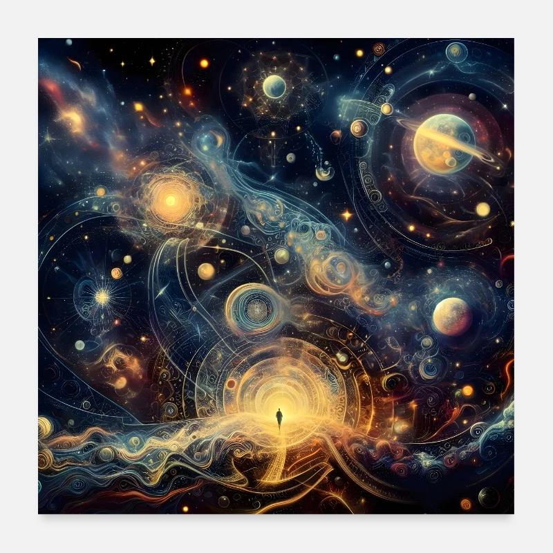 Space and time Poster 24" x 24" (60x60 cm)