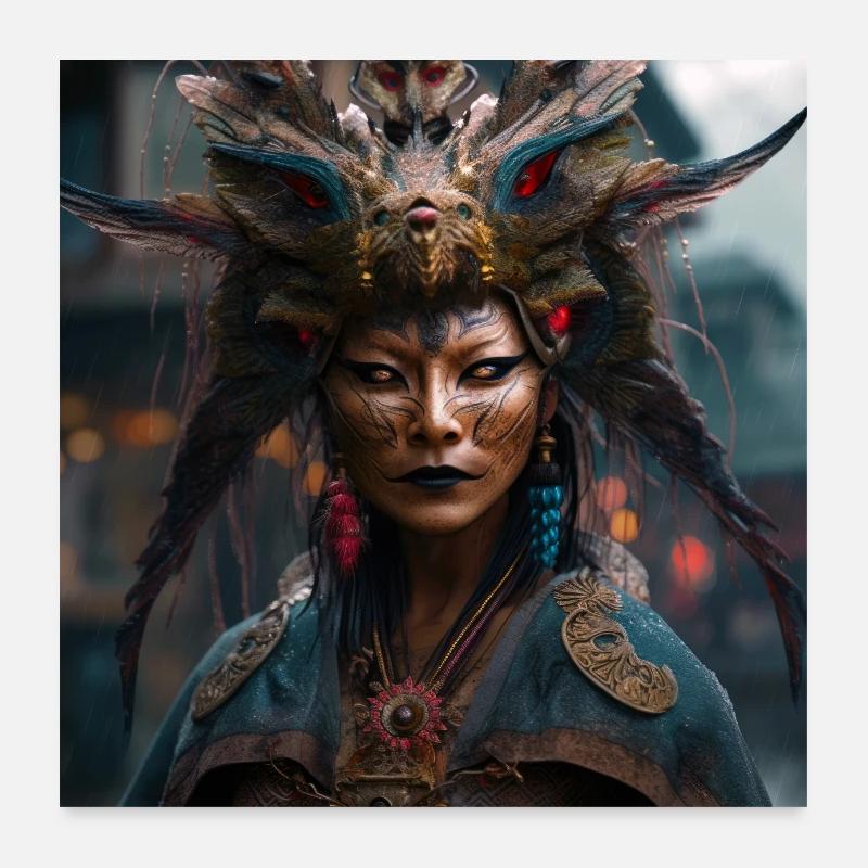 Heiterer Geist Poster 60x60 cm