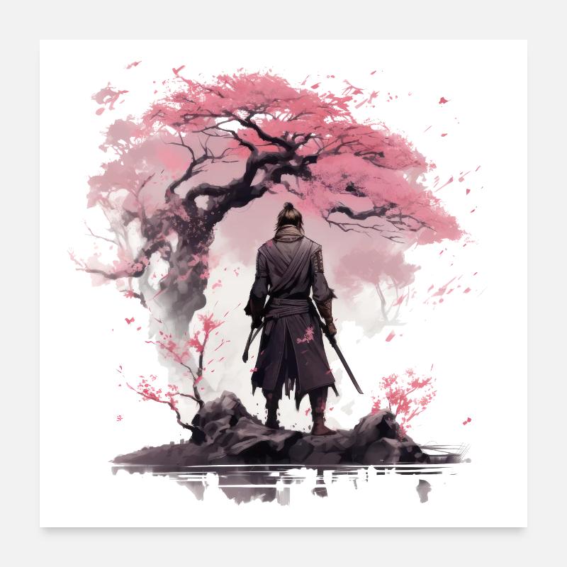 Sakura Samouraï Poster 60 x 60 cm