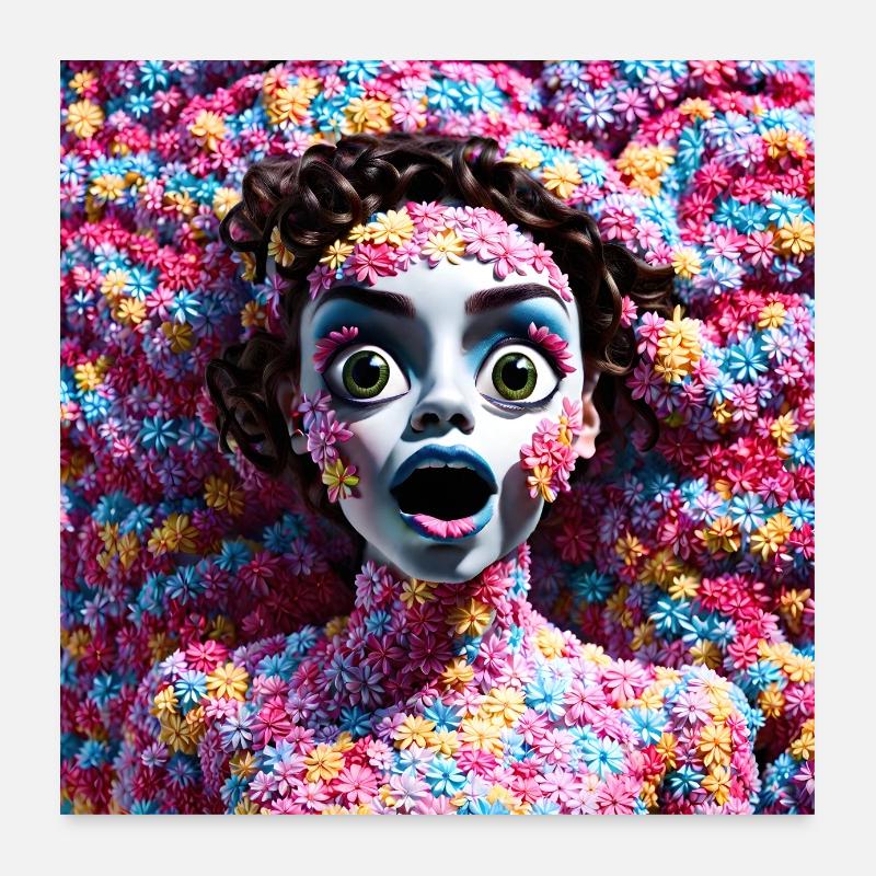 Flower Power #18 Poster 60 x 60 cm