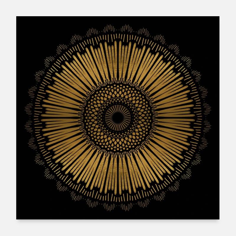 Schwarzes Poster Poster 60x60 cm